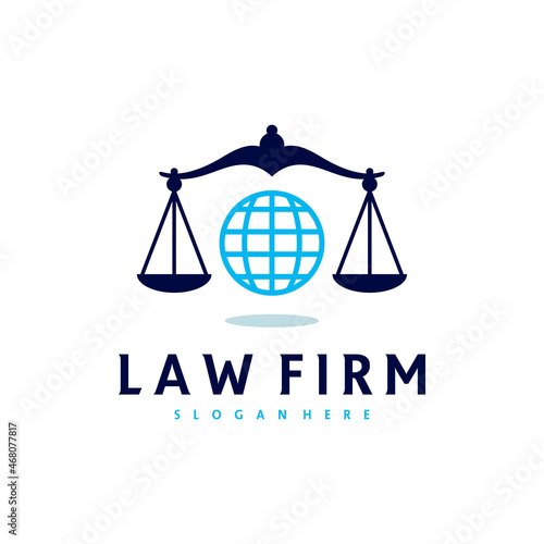 World Justice logo vector template, Creative Law Firm logo design concepts