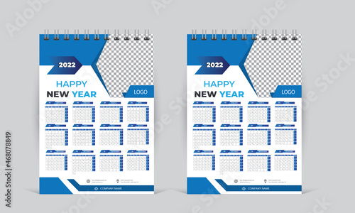 One Page Wall Calendar 2022
