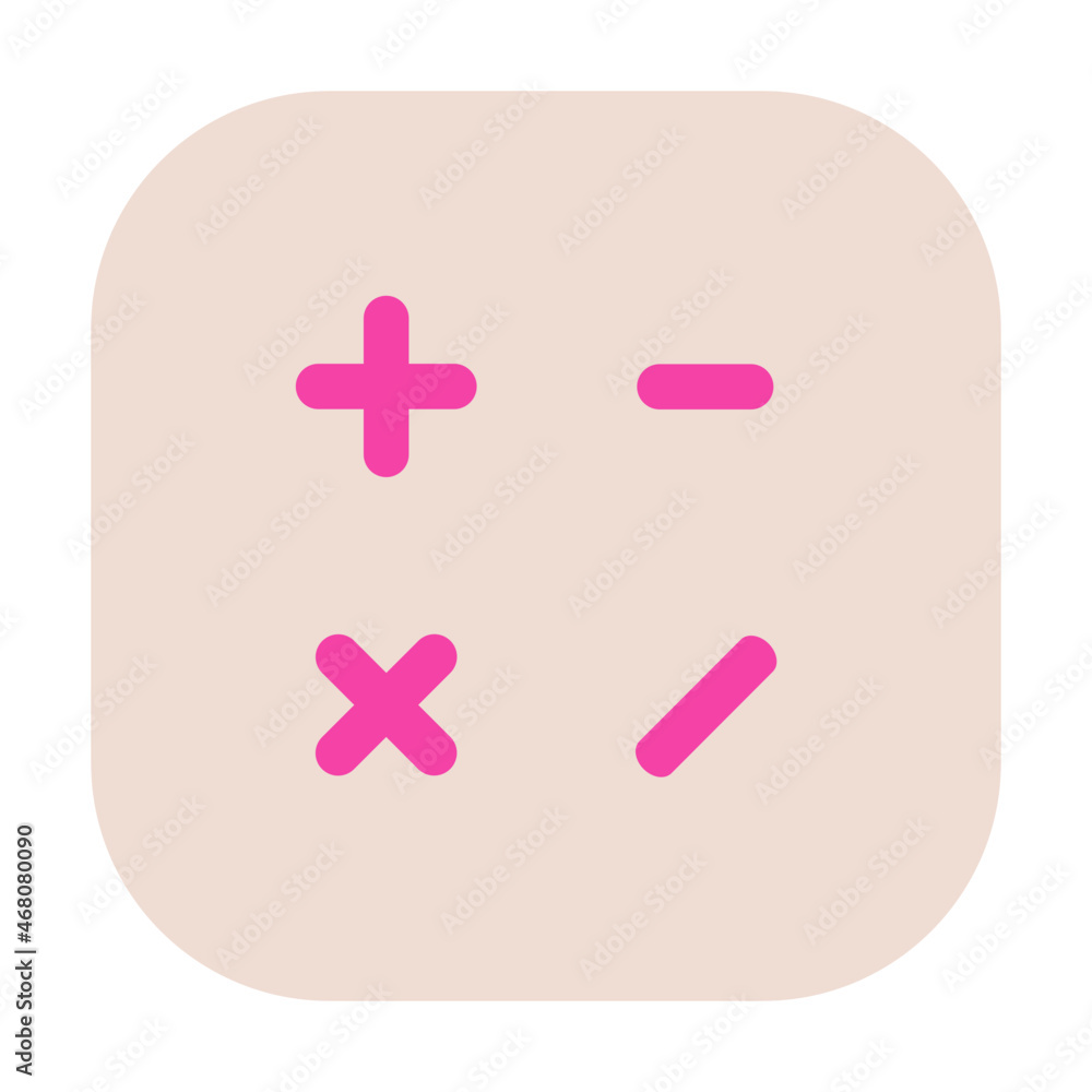 Obraz premium icon calculator Cherry blossoms theme