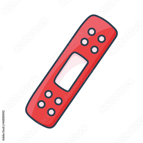 red cure bandage