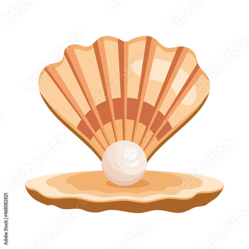 sea shell with pearl