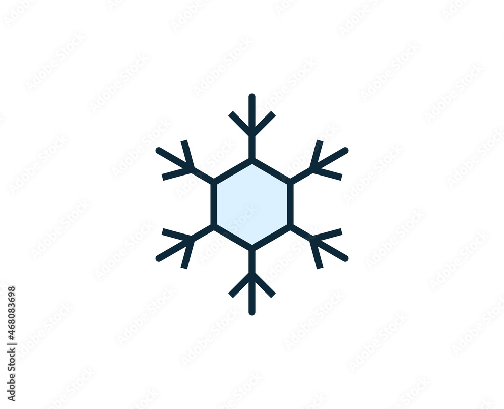 Snowflake premium line icon. Simple high quality pictogram. Modern outline style icons. Stroke vector illustration on a white background. Snowflake premium line icon. Simple high quality pictogram. Modern outline style icons. Stroke vector illustration on a white background.