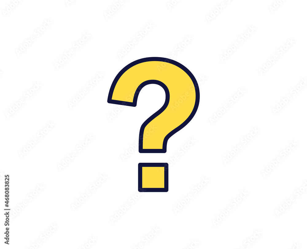 Question flat icon. Thin line signs for design logo, visit card, etc. Single high-quality outline symbol for web design or mobile app. Sign outline pictogram. Question flat icon. Thin line signs for design logo, visit card, etc. Single high-quality outline symbol for web design or mobile app. Sign outline pictogram.