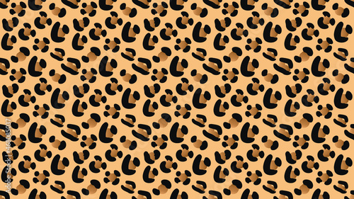 seamless leopard skin vector pattern for fabric  wallpaper  wrapping paper  craft  texture and others. seamless jaguar skin vector  seamless cheetah skin vector  seamless cougar skin  animal print.