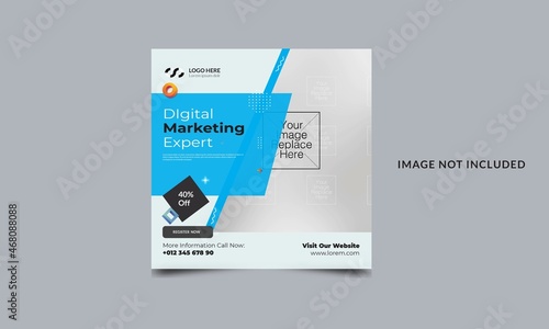 Slika na platnu Social Media Template