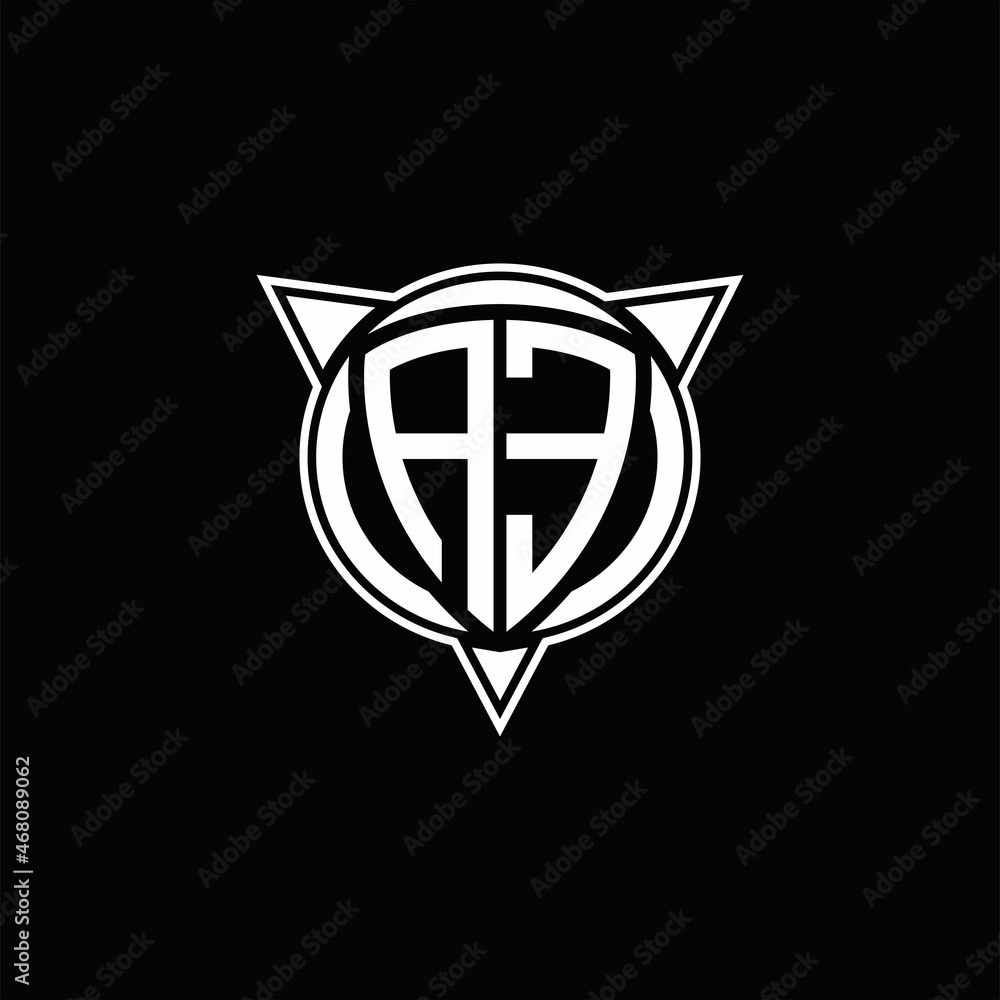 AE Logo monogram isolated with circle shape and three arrow design template AE Logo monogram isolated with circle shape and three arrow design template