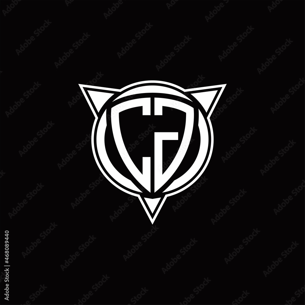 CG Logo monogram isolated with circle shape and three arrow design template CG Logo monogram isolated with circle shape and three arrow design template