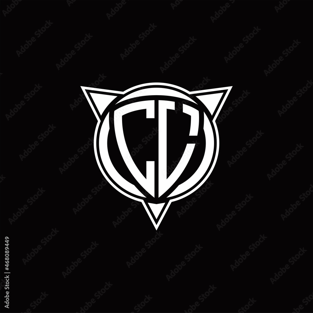 CL Logo monogram isolated with circle shape and three arrow design template CL Logo monogram isolated with circle shape and three arrow design template