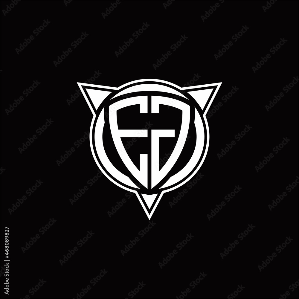 EG Logo monogram isolated with circle shape and three arrow design template EG Logo monogram isolated with circle shape and three arrow design template
