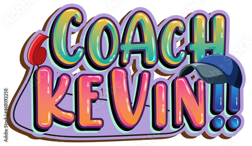 Coach Kevin logo text design