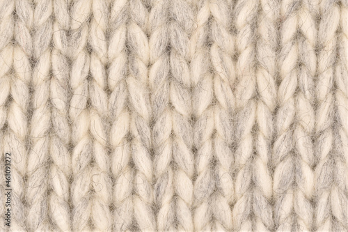 毛糸の編み物のクローズアップ写真