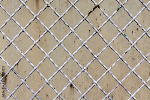 Abstract texture of metal net from fence