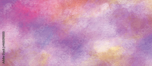 abstract watercolor pink blue purple background . Pink tone abstract sky and cloud, Colorful paper texture background.