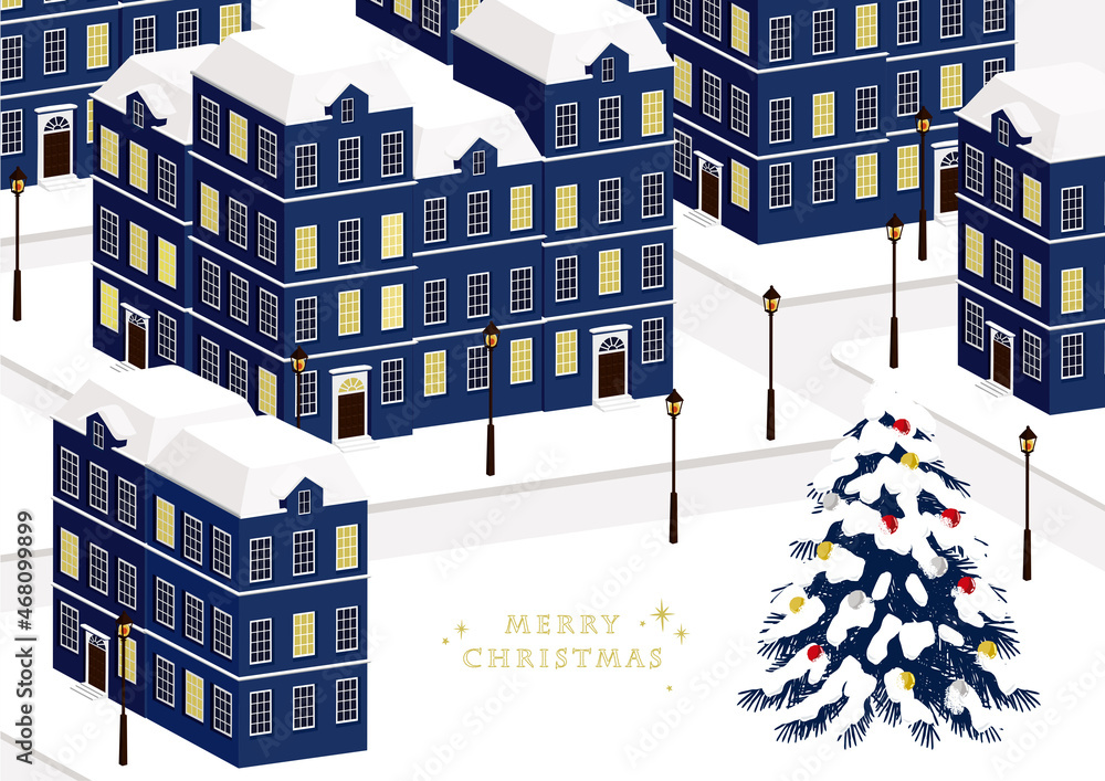 冬の街並み 背景イラスト Stock Vector Adobe Stock 冬の街並み 背景イラスト Stock Vector Adobe Stock