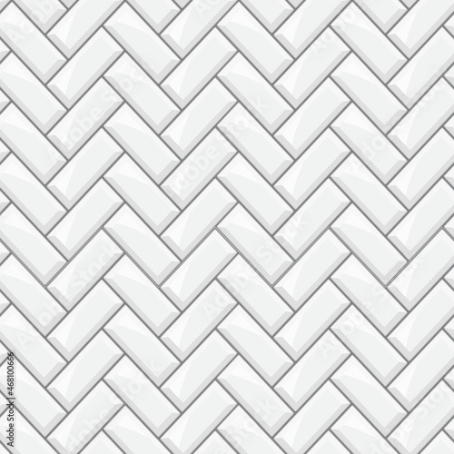 Subway seamless white pattern. Brick wall.