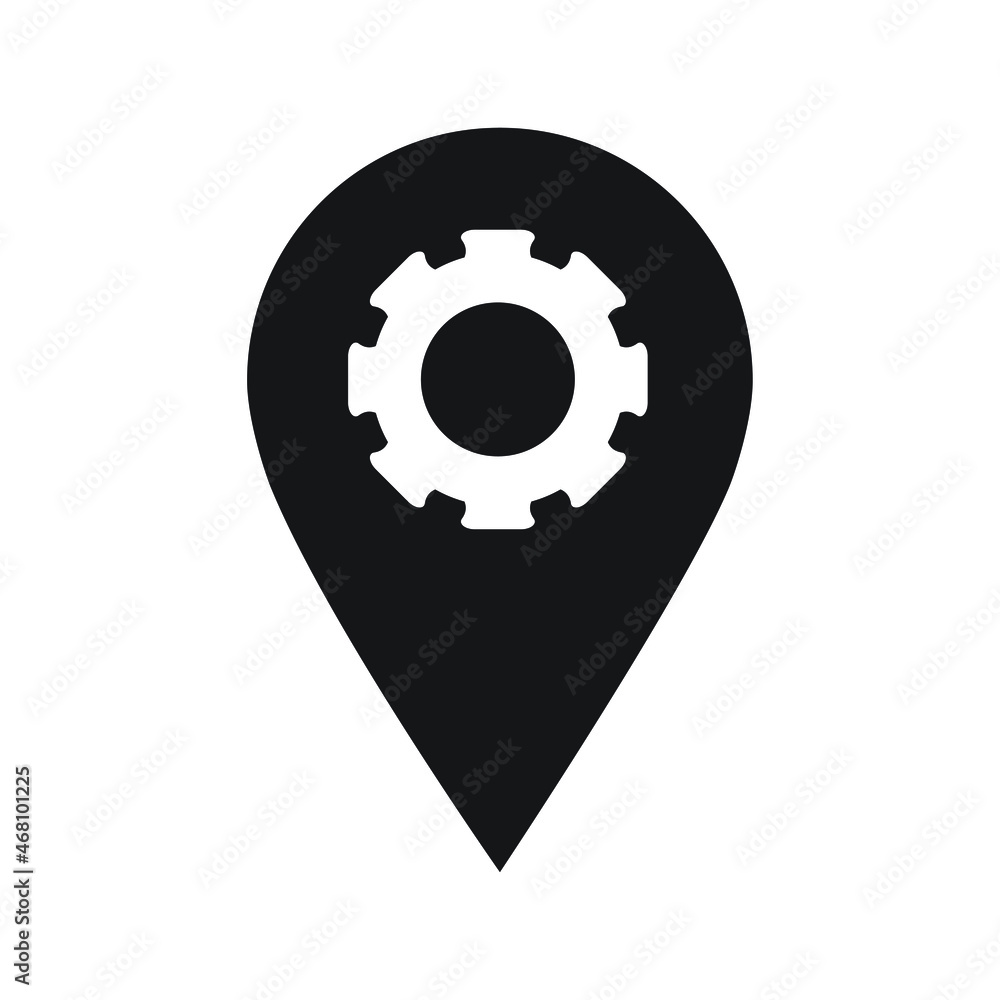 Options, pin, setting icon design vector illustration Options, pin, setting icon design vector illustration