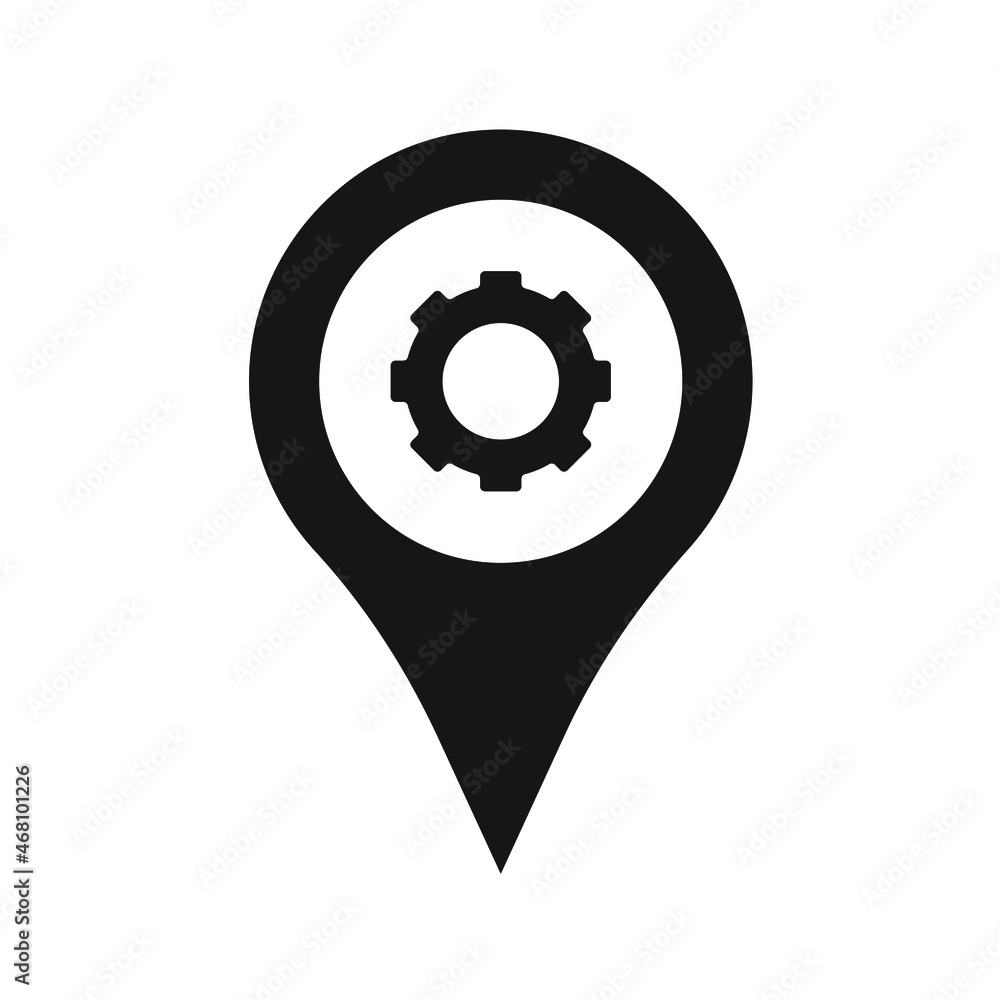 Options, pin, setting icon design vector illustration Options, pin, setting icon design vector illustration