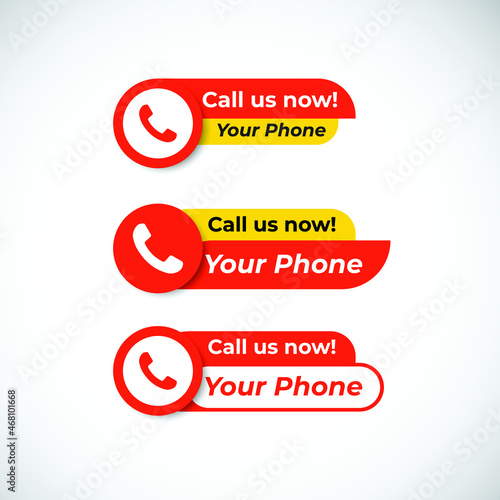 call us now button design template