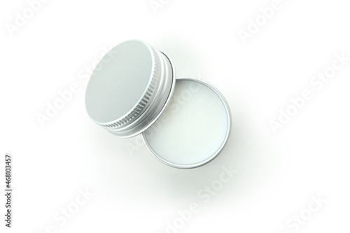 Eco lip balm isolated on white background