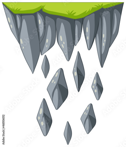 Stalactite stalagmite in cartoon style