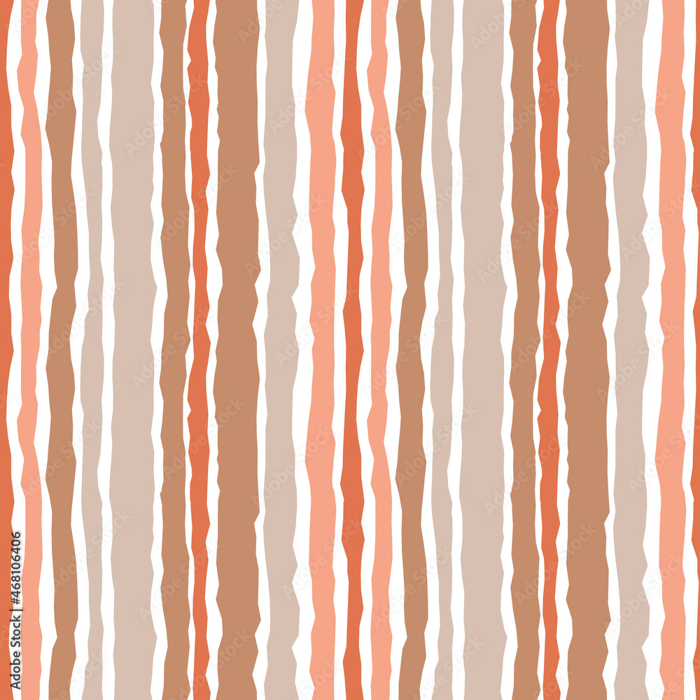 Fototapeta premium Colorful vertical striped seamless pattern. Contemporary art seamless background. Vector design for textile, wrapping paper, wallpaper.