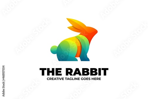 Colorful Rabbit Gradient Logo