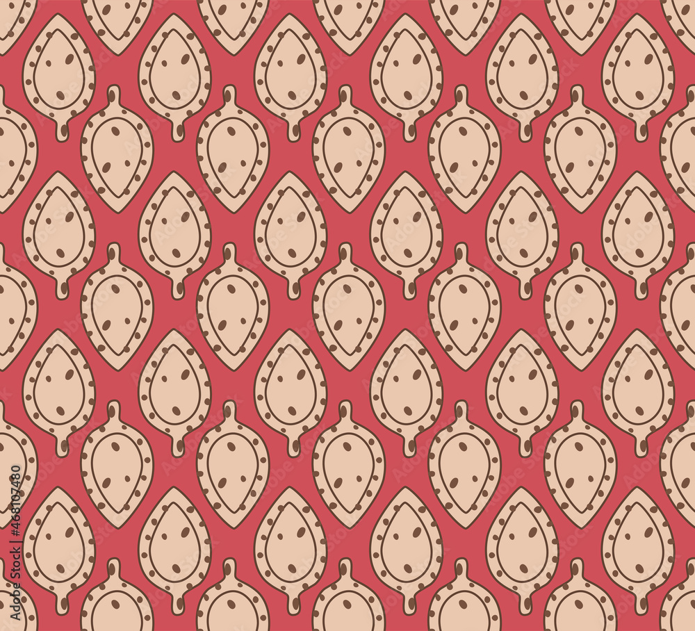 Japanese Tribal Leaf Vector Seamless Pattern Japanese Tribal Leaf Vector Seamless Pattern