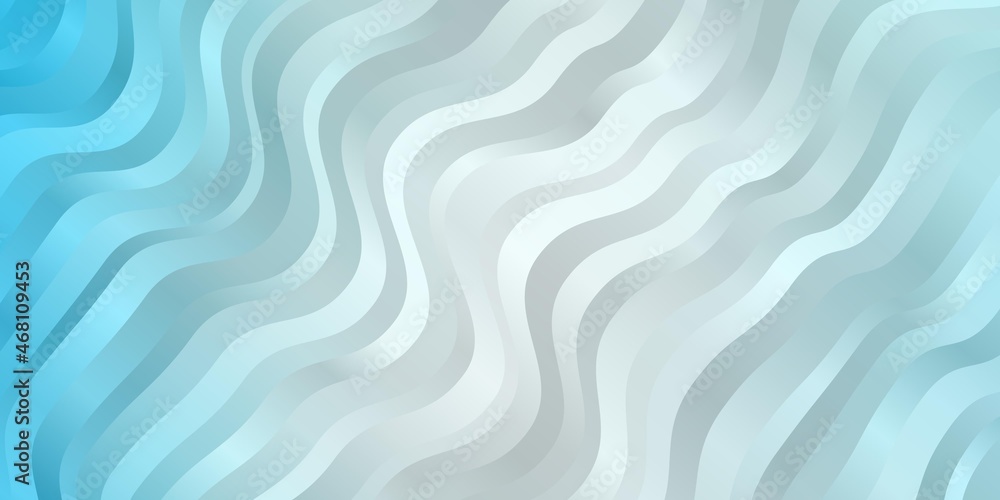 Light BLUE vector texture with curves.