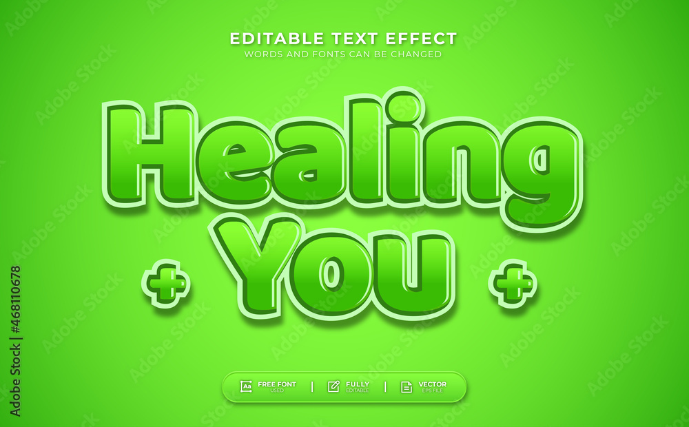 Healing You Editable Text Effect Healing You Editable Text Effect