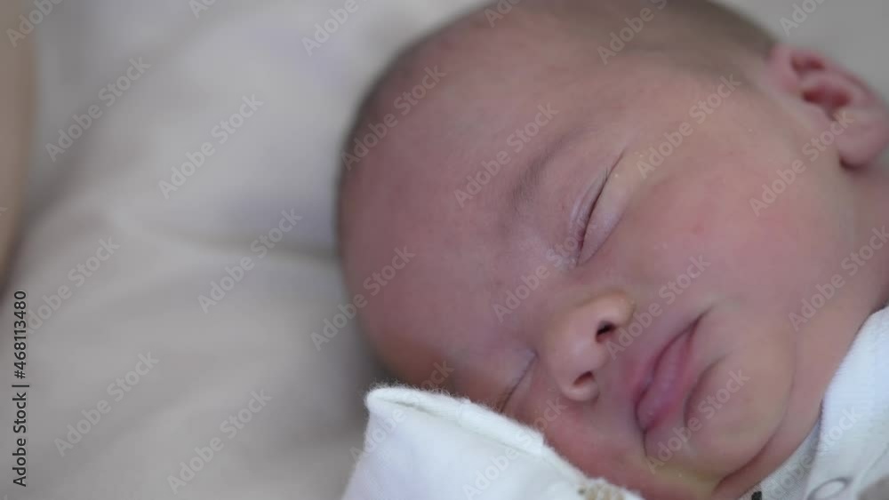 Little newborn baby sleeping. Close up small cute newborn baby. Little newborn baby sleeping. Close up small cute newborn baby.