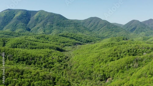 Wallpaper Mural The North Caucasus. The valley of the river Zhane. Aerial view. Torontodigital.ca