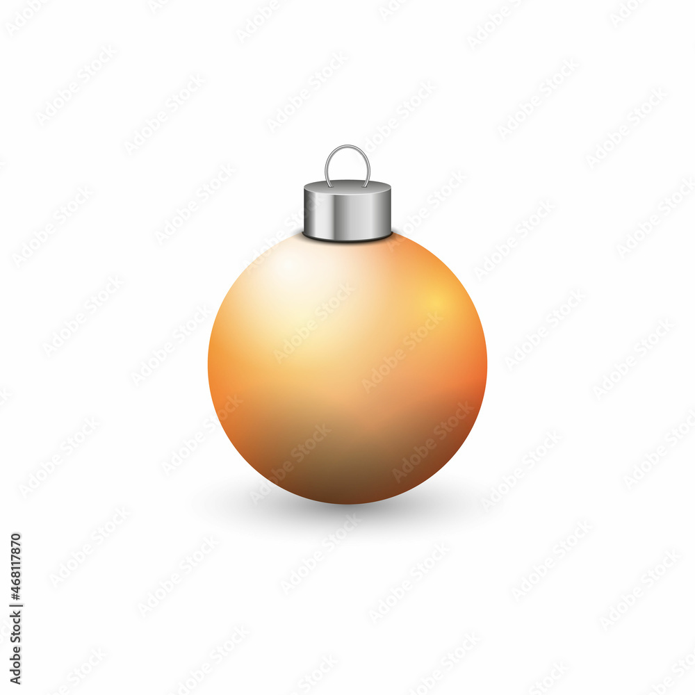 Christmas ball with shadow. Christmas glass ball. Holiday design template. Vector illustration Christmas ball with shadow. Christmas glass ball. Holiday design template. Vector illustration