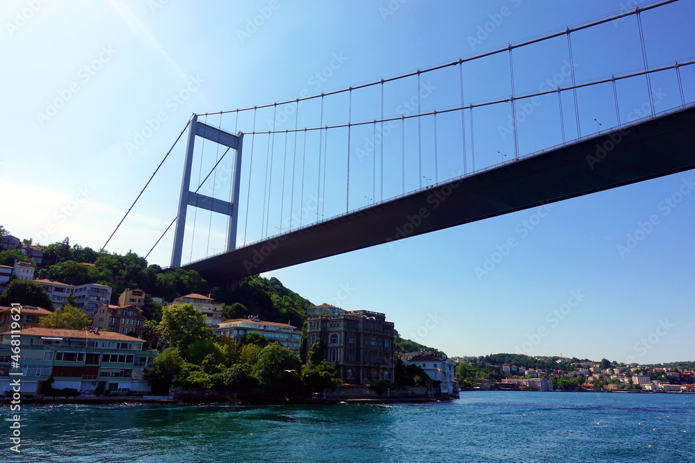 Fatih Sultan Mehmet Bridge in Istanbul, Turkey Fatih Sultan Mehmet Bridge in Istanbul, Turkey