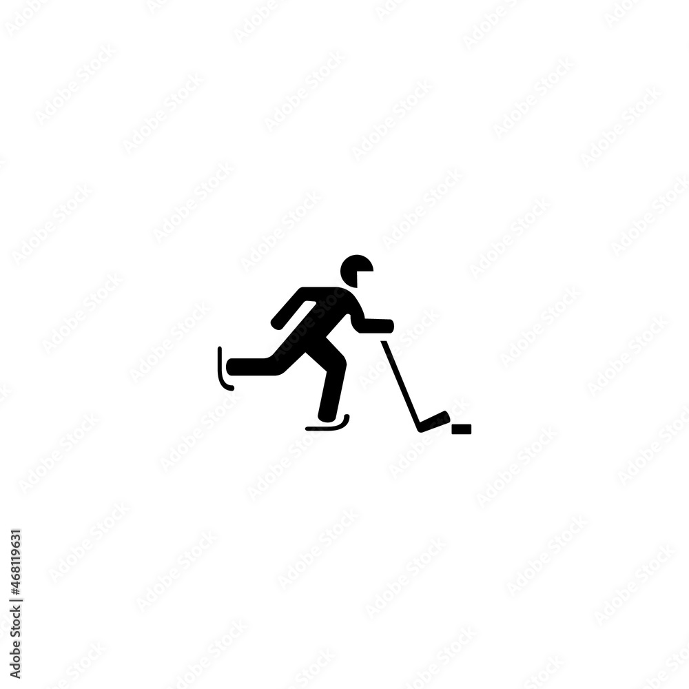 winter hokey sport vector icon winter hokey sport vector icon