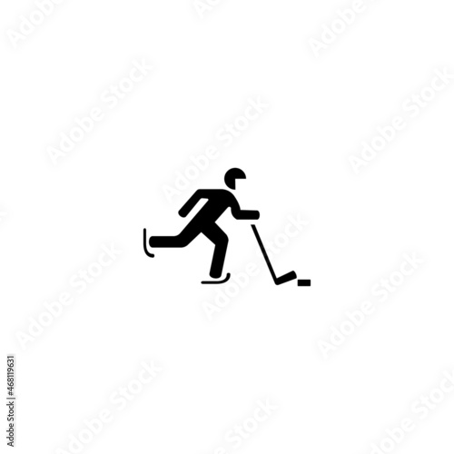 winter hokey sport vector icon