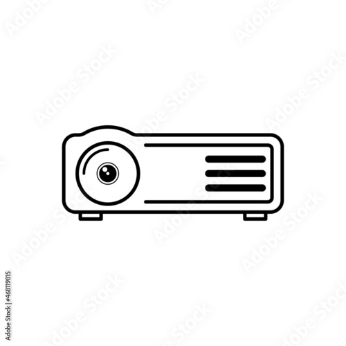 lcd projektor  icon design template vector isolated illustration