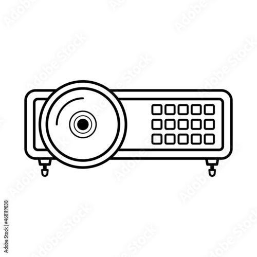 lcd projektor  icon design template vector isolated illustration
