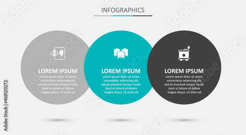 Set Hive for bees, Bee location and Honey extractor. Business infographic template. Vector