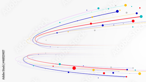 Futuristic data network connection background