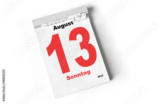 13. August 2023
