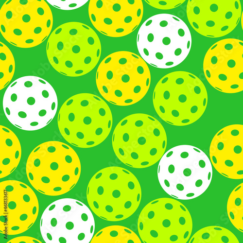 pickleball seamless pattern