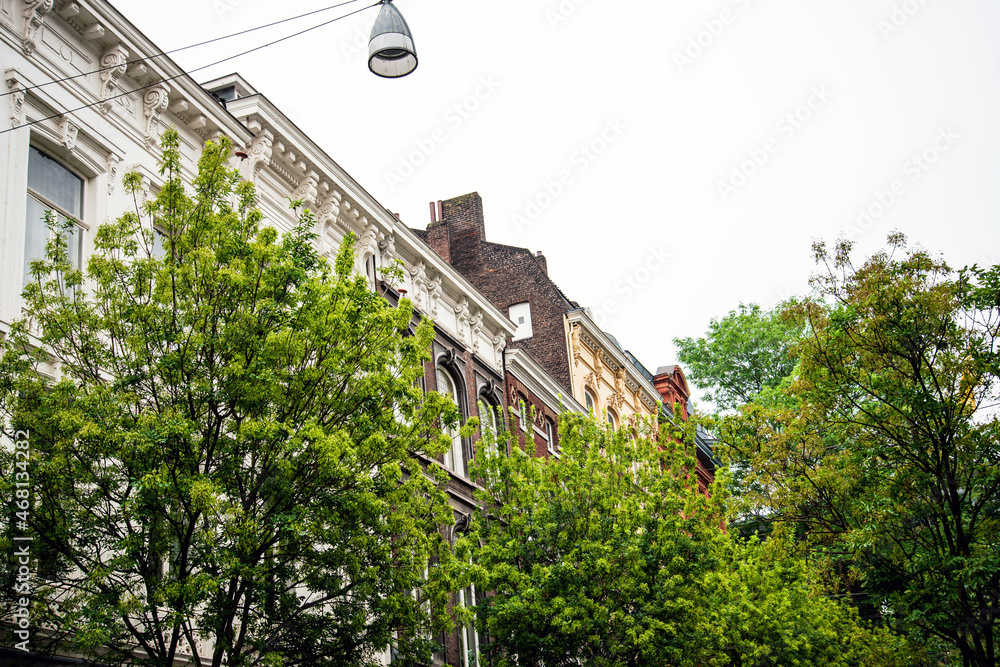 Fototapeta premium Street view of downtown in Maastricht, Netherlands.