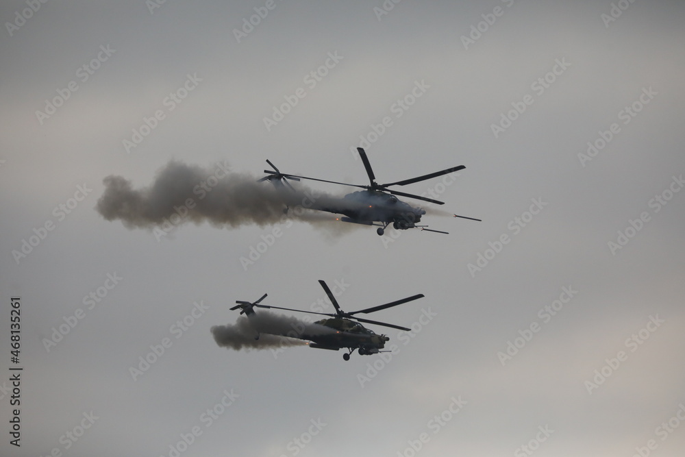 Fototapeta premium helicopter in flight