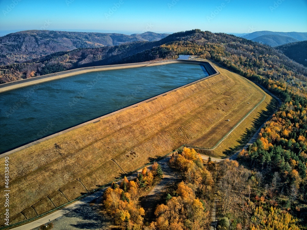 hydroelectric power plant on Mount Żar in Bielsko-Biała