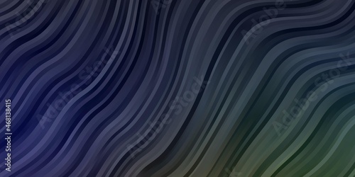 Dark Multicolor vector pattern with wry lines.