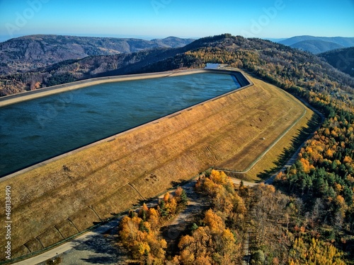 Obraz na płótnie hydroelectric power plant on Mount Żar in Bielsko-Biała w salonie