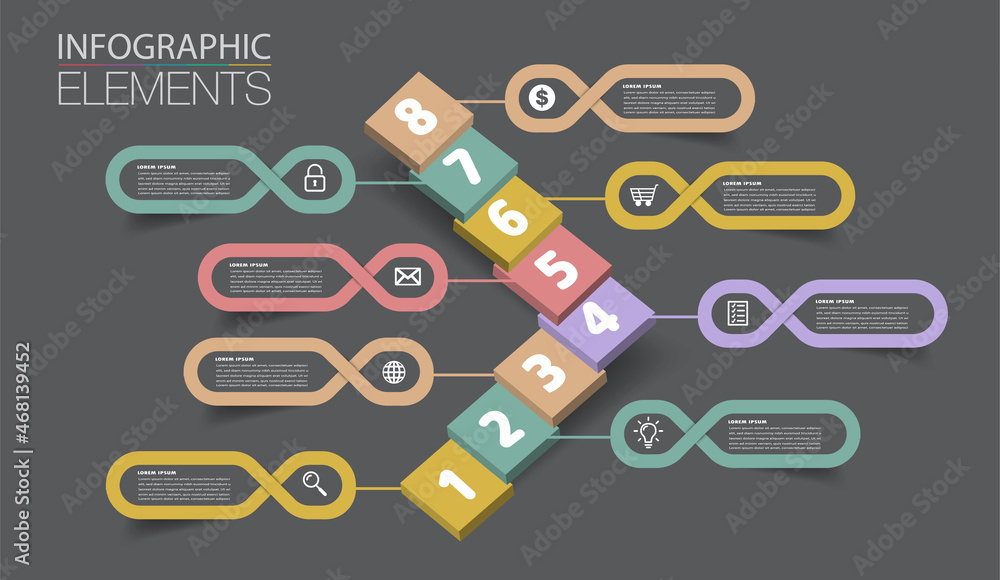 step up of business successful concept. Infographic vector step up of business successful concept. Infographic vector