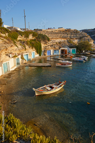 The picturesque fishing village of Mandrakia  Milos  Greece