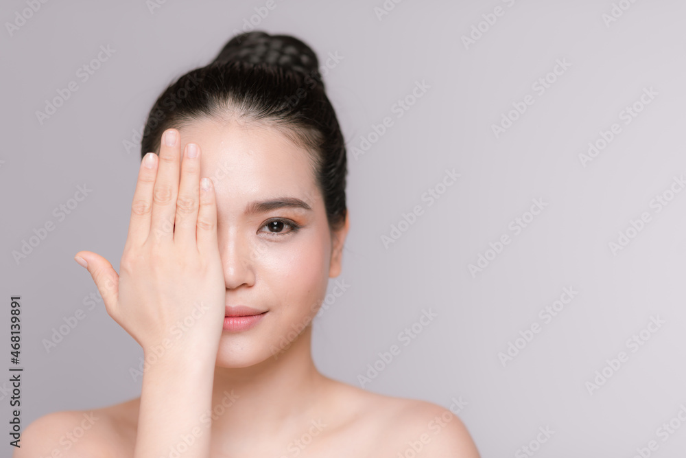 Beautiful asian woman isolated on white background - Asian beauty concept Beautiful asian woman isolated on white background - Asian beauty concept
