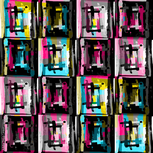 abstract colored background of graffiti beautiful polygons Bright geometric pattern